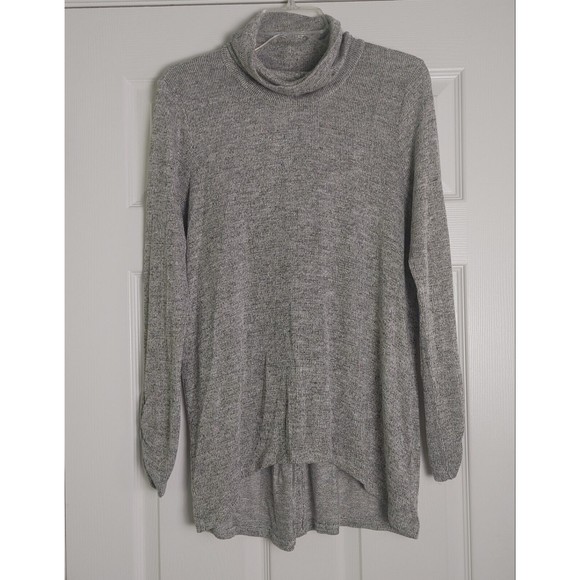Self Esteem Long Sleeve Turtleneck Split Back Hi-Lo Tunic Top Women's Size XL - Picture 1 of 8